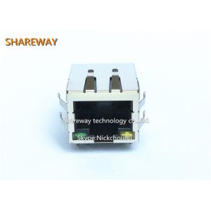 2250013-6 RJ45 Connector With Integrated Transformer For HUB,PC card, Switch,