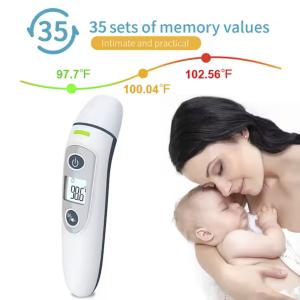 Instant Read Forehead Ear Digital Infrared Thermometer With Auto Shutdown