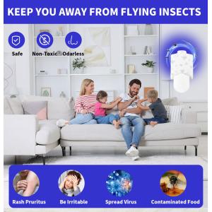JZ New Arrival Indoor UV Light Human Harless Plug in Sticky Bug Zapper Mosquito