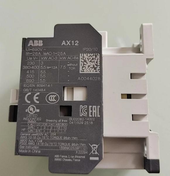 AX12-30-01-80 ABB Ac contactor Compact AC control solution Small and medium