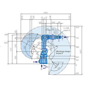 Yaskawa MOTOMAN GP8 Industrial Vehicle Painting Robot Arm