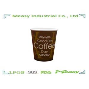 Red Plain Disposable Paper Coffee Cups With Beautiful Design Printing
