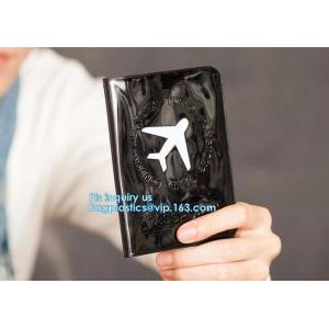 shinny promotion PVC Passport cover or Passport Case, PU and PVC grid card