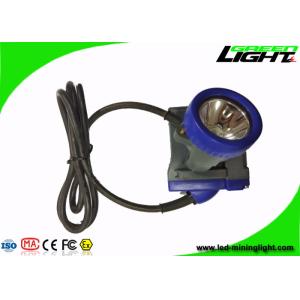 Cheap 6.6Ah Li - Ion Battery Rechargeable LED Headlamp 10000lux High Beam IP68 Waterproof for sale