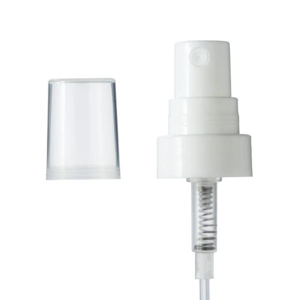 White Classic Double Step 18 / 410 Fine Mist Sprayer For Cosmetic And Durable Plastic Type PP