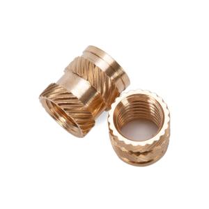 Knurled Brass Thread Insert Nut For Plastic Flare Nut M3 M4 M5 M6 M8 M10 M12 1/4