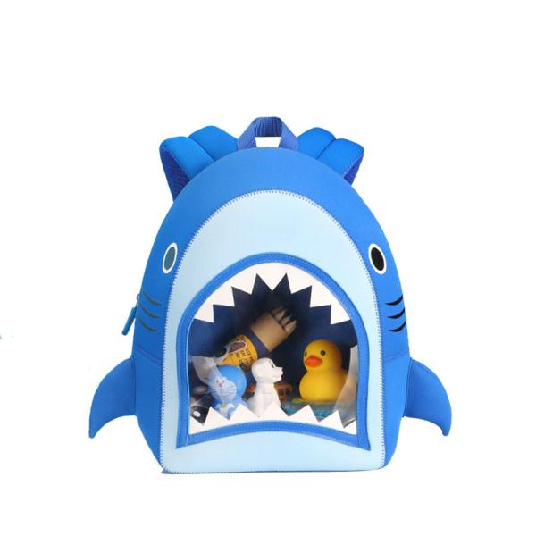 Quality NHB186 New arrival cute and vivid shark toddler Backpack bag wholesale