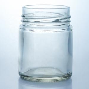 Cheap Customized 500ml Wide Mouth Round Glass Honey Jar with Metal Cap and Glass Base Material for sale