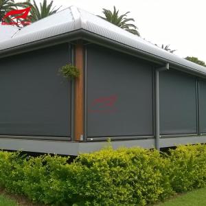 China Rainproof and Waterproof Outdoor Zip Track Blinds with Adjustable Openness on sale