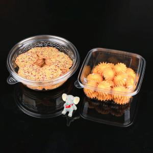 High Transparency Disposable PET Round Bowl Cake Packaging Container