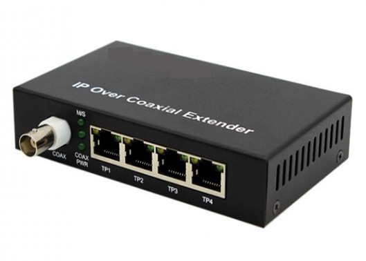 Quality 10/100Mbps POE Over Coax EOC Converter 2KM With 1 BNC And 4 POE Ethernet Ports wholesale