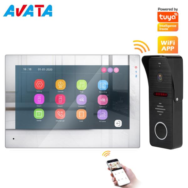 WiFi Intercom Doorbell Tuya wireless door intercom with camera with Motion