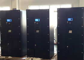 Pin Code Setting Electronic Steel Luggage Storage Airport , Password High Tech Lockers