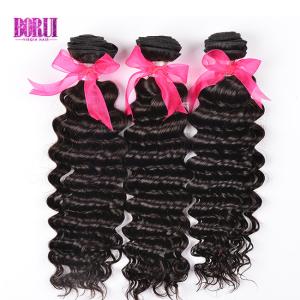 Peruvian Deep Wave Bundles With Closure 8-30 inch