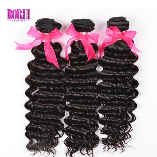 Quality Peruvian Deep Wave Bundles With Closure 8-30 inch wholesale