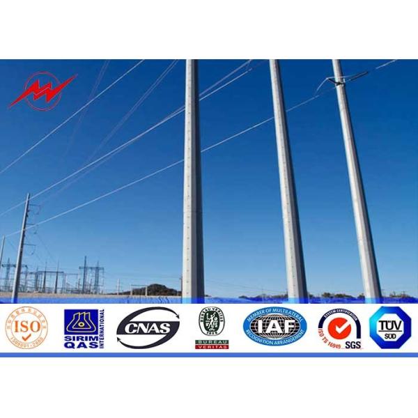 Q345 butrial type electric power pole 2.75mm for 110kv power distribution power