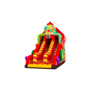 China Custom Inflatable Double Slides Candy Inflatable Slides Castle For Kids on sale