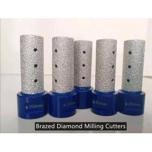 Stone Carving Brazed Diamond Tools , Edge Grinding Diamond Milling Cutters