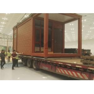 Portable Light Steel Structure Prefab Mobile Homes Wooden Appearance