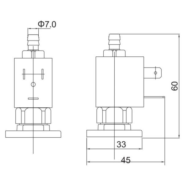 5515 CEME Type 3/2 Way NC Brass Solenoid Valve In Coffee Machine Water Pump 24V 230V
