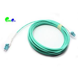 OM3 10G Uniboot LC PC - LC PC Fiber Patch Cord uni-tube Duplex 3.0mm 50 / 125
