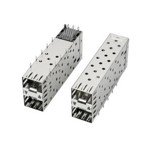 2007538-1 2007492-2 2007538-2 CONN SFP+ RCPT W/CAGE 2X1 40P RA