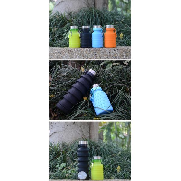 550ml Sport Silicone Portable Foldable Water Bottle