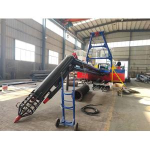 The blue color sand dredger has a designed hull length of 19 meters