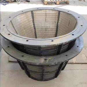 Stainless Steel Wedge Wire Centrifuge Basket For Industry Vibrating Screen Mine