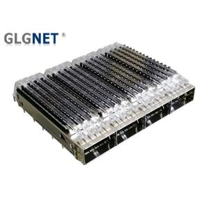 Four Ports Sfp Jack QSFP28 Connector With Heat Sink For 40G To 100G Ethernet