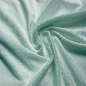 polyester velboa fabric tricot e/f velboa brushed short pile plush