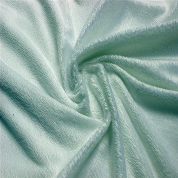 Quality polyester velboa fabric tricot e/f velboa brushed short pile plush wholesale