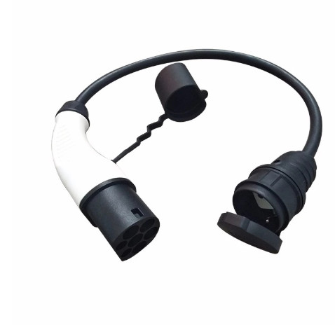 Quality 16A EV Charging Adapter Type 2 Male Plug To Schuko Socket EV Wiring Harness wholesale