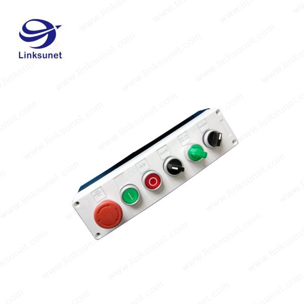 Quality Two Holes Custom Wiring Harness Processing Plastic Push Button Control Box wholesale