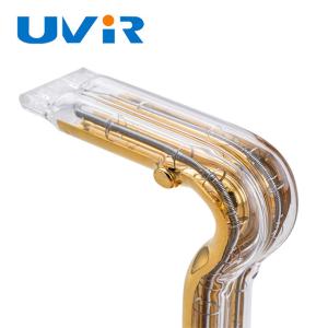 Gold Coated Quartz Glass Infrared Heating Element Tube 150-6000W