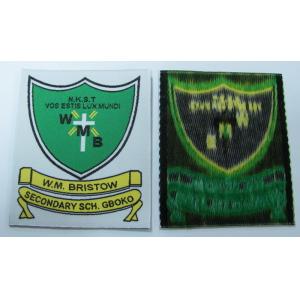 Heat Cut Border Polyester Twill Embroidered Fabric Patches