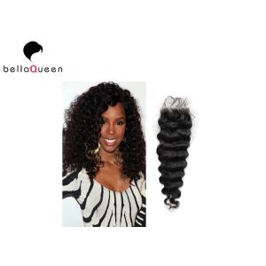 China Unprocessed Curly Brazilian Lace Closure No Shedding And No Tangle on sale