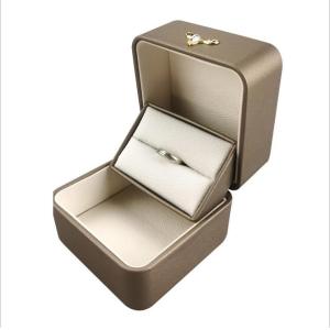 Luxury LED Jewelry Box with Automatic Lighting Elegant Luster and Durable PU