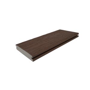 Wood Grains Optional 140mm*25mm Stylish Grooved Solid Decking for Trendy Homes