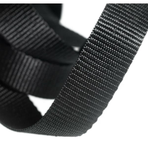 Premium Heavy Duty Polypropylene Webbing Heavyweight 25mm Black Textured Weave Webbing Tape