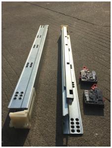 Cheap Bottom Mounted Undermount Soft Close Drawer Slides Auto Closing for sale