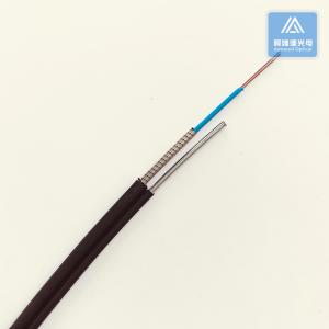 12 Cores Self- Supporting Spiral Armored Fiber Patch Cable 7.0x4.0mm Black LSZH