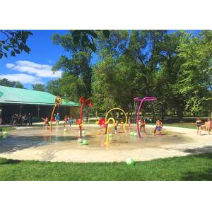 Galvanized Pipe Kids Water Playground Interactive Children'S Splash Park