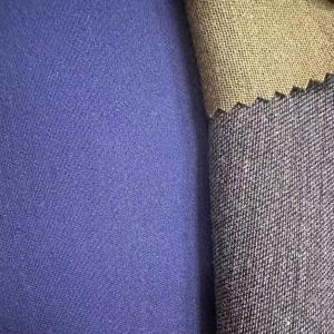 Polyester/Rayon/Spandex Double Weave Twill Fabric Piece Dyed for Lady′s Suit,