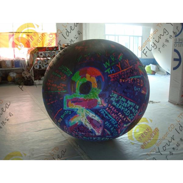 Customized Inflatable Advertising Balloon , LED Light Inflatable Helium Balloon
