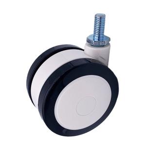 Medical Polyurethane Castor Wheels Thread Stem Swivel Type