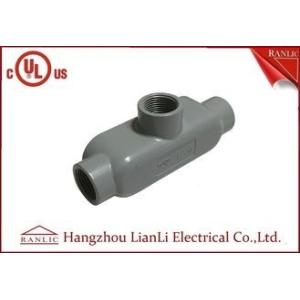 China 2 3 Grey PVC Coated Rigid Aluminum Conduit Body With or Without Screws on sale