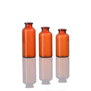 7ml amber tubular glass vial injection bottle medical use
