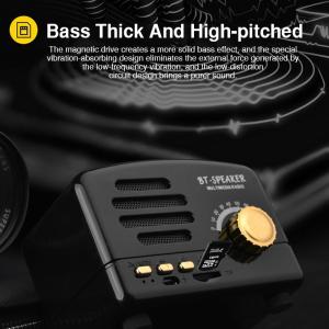 2019 Classic Wooden Pink Black Blue Color Round BT Bluetooth Hifi Speaker with