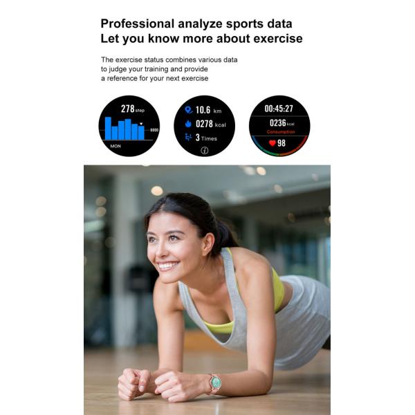 Men / Women Fitness Tracker DT66 Smart Watch 1 - 2 Hours Charging Time